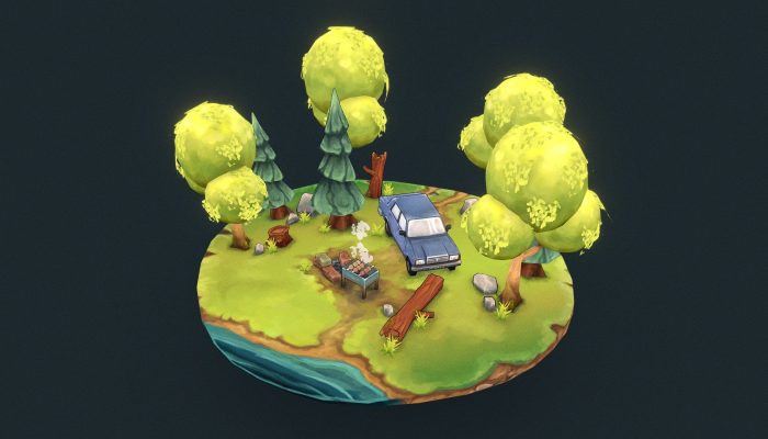 Stylized forest - Scene 